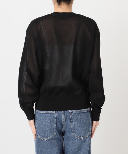 journal standard L'essage（ジャーナルスタンダードレサージュ）の「フォルムニットVネックカーディガン（カーディガン/ボレロ・レディース・ブルー系その他/ベージュ系その他/ブラック・FREE）」の22枚目の写真