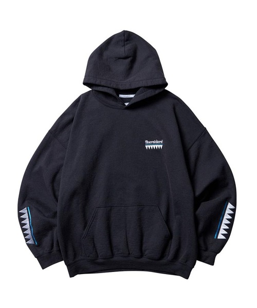 Liberaiders(リベレイダース)の「Liberaiders/リベレイダース TRIBAL EMBROIDERY HOODIE フロスト加工 ロゴ刺繍 プルオーバーパーカー ワイド 秋 秋服 2026年秋冬(パーカー・メンズ・ブラック・L)」の2枚目の写真
