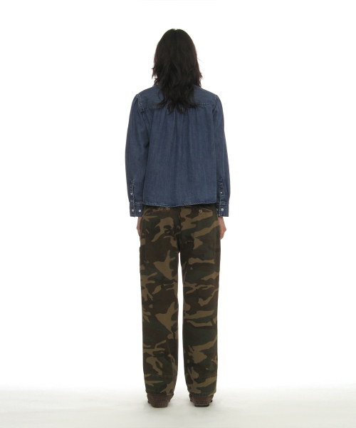 PARTIMENTO WOMEN（パルティメントウィメン）の「カントリーラッフルピンタックシャツ_デニム（シャツ/ブラウス・レディース・その他・SMALL/MEDIUM）」の7枚目の写真