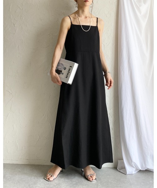 She's Closet（シーズクローゼット）の「チュールシアー ボレロブラウス フレアキャミワンピース 2点セット（ワンピース・レディース・グレー/アイボリー/ブラック・FREE）」の21枚目の写真