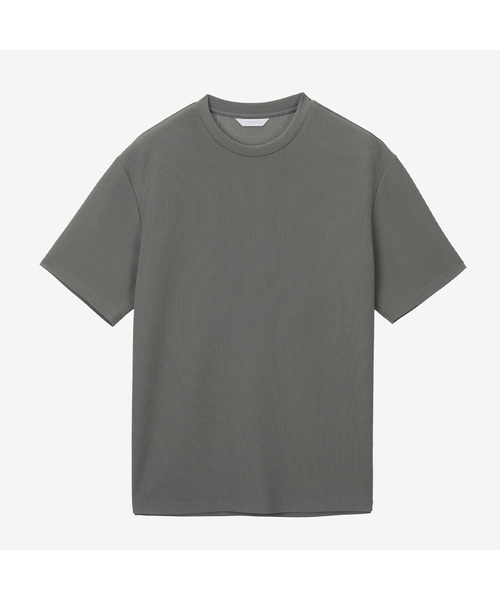 MINDBRIDGE(マインドブリッジ)の「リブTシャツ - 2カラー MYTS3124(Tシャツ/カットソー・メンズ・カーキ/チャコール・100/110/95/105)」の2枚目の写真