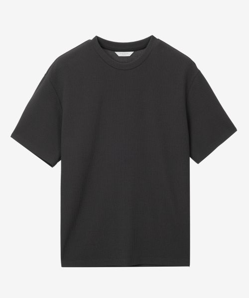 MINDBRIDGE(マインドブリッジ)の「リブTシャツ - 2カラー MYTS3124(Tシャツ/カットソー・メンズ・カーキ/チャコール・100/110/95/105)」の4枚目の写真