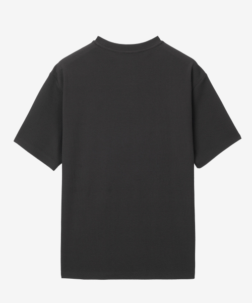 MINDBRIDGE(マインドブリッジ)の「リブTシャツ - 2カラー MYTS3124(Tシャツ/カットソー・メンズ・カーキ/チャコール・100/110/95/105)」の5枚目の写真