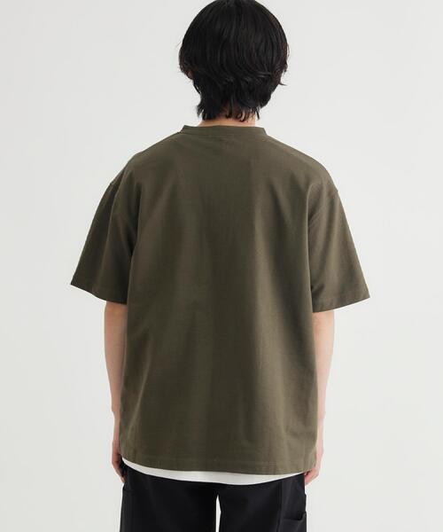 BACK NUMBER（バックナンバー）の「BACK NUMBER(バックナンバー)ヘンリーネックＴシャツ（Tシャツ/カットソー・メンズ・ホワイト/オリーブ/ブラック・S/M/L/XL）」の22枚目の写真