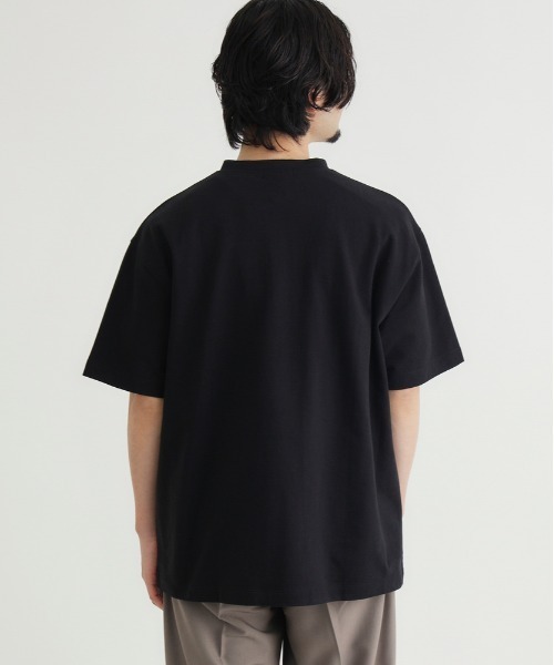 BACK NUMBER（バックナンバー）の「BACK NUMBER(バックナンバー)ヘンリーネックＴシャツ（Tシャツ/カットソー・メンズ・ホワイト/オリーブ/ブラック・S/M/L/XL）」の14枚目の写真