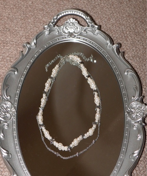 IMARI（イマリ）の「【 IMARI / イマリ 】 パール スター 2連 ネックレス（ネックレス・レディース・ホワイト・FREE）」の2枚目の写真