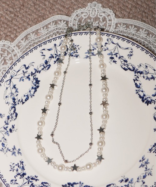 IMARI（イマリ）の「【 IMARI / イマリ 】 パール スター 2連 ネックレス（ネックレス・レディース・ホワイト・FREE）」の6枚目の写真