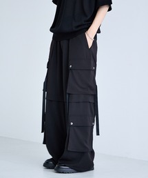 RAGEBLUE | Design Cargo Wide Straight Pants / PEカーゴワイドストレートパンツ(カーゴパンツ)