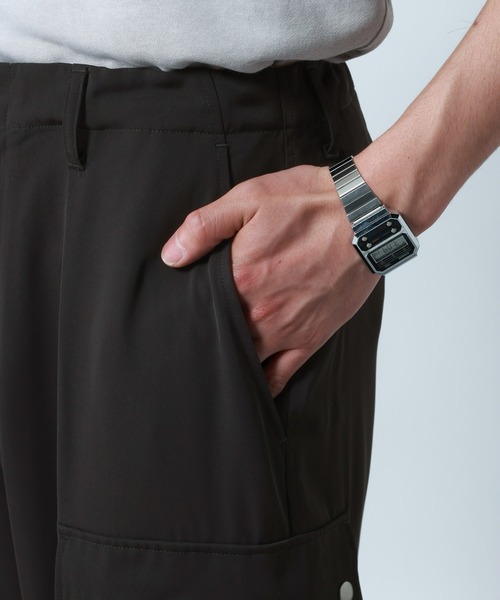 RAGEBLUE(レイジブルー)の「Design Cargo Wide Straight Pants / PEカーゴワイドストレートパンツ(カーゴパンツ・メンズ・ブラック/グレー・LARGE/MEDIUM)」の14枚目の写真