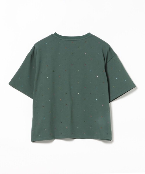 BEAMS HEART(ビームスハート)の「カラフル ラインストーン Tシャツ(Tシャツ/カットソー・レディース・オフホワイト/ブラック/ダークグリーン・FREE)」の19枚目の写真