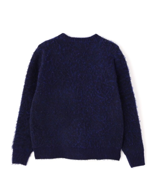 Schott(ショット)の「Schott/ショット/SHAGGY CREW KNIT/シャギー クルー ニット(ニット/セーター・メンズ・ワイン/グリーン/ネイビー・M/L/XL)」の14枚目の写真