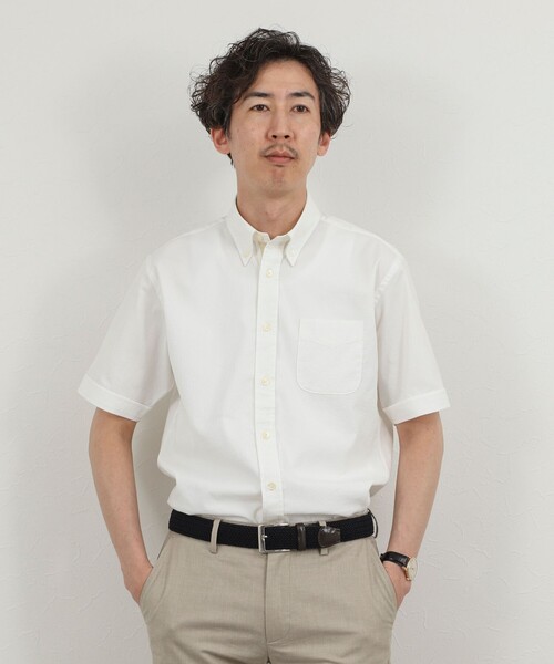NOLLEY’S(ノーリーズ)の「《ビジカジ対応》COOLMAX シアサッカーテープ ボタンダウン半袖シャツ 26SS(シャツ/ブラウス・メンズ・ブルー系その他/ネイビー/ホワイト/ベージュ系その他・S/M/L/XL)」の9枚目の写真