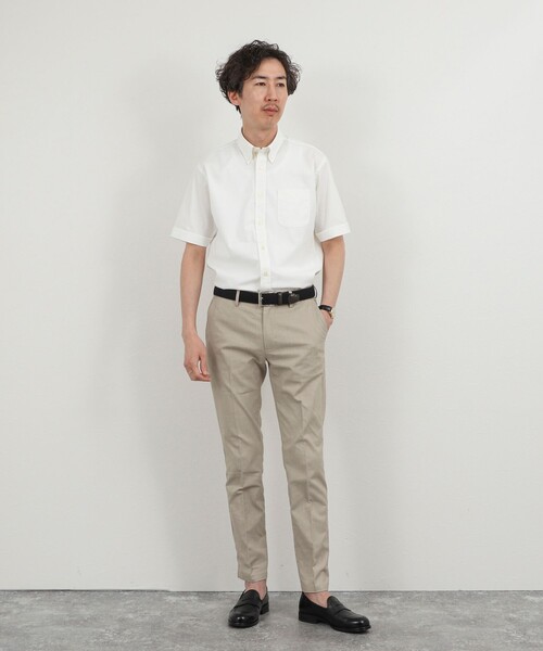 NOLLEY’S(ノーリーズ)の「《ビジカジ対応》COOLMAX シアサッカーテープ ボタンダウン半袖シャツ 26SS(シャツ/ブラウス・メンズ・ブルー系その他/ネイビー/ホワイト/ベージュ系その他・S/M/L/XL)」の11枚目の写真