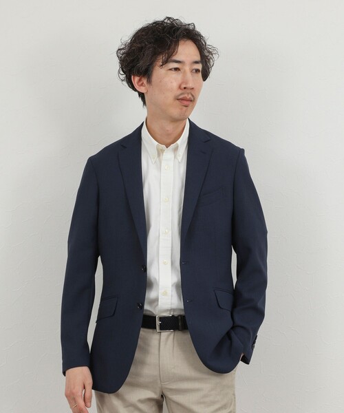 NOLLEY’S(ノーリーズ)の「《ビジカジ対応》COOLMAX シアサッカーテープ ボタンダウン半袖シャツ 26SS(シャツ/ブラウス・メンズ・ブルー系その他/ネイビー/ホワイト/ベージュ系その他・S/M/L/XL)」の13枚目の写真
