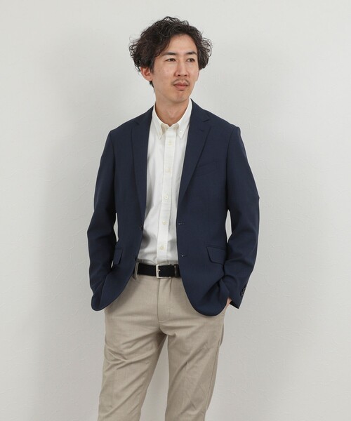 NOLLEY’S(ノーリーズ)の「《ビジカジ対応》COOLMAX シアサッカーテープ ボタンダウン半袖シャツ 26SS(シャツ/ブラウス・メンズ・ブルー系その他/ネイビー/ホワイト/ベージュ系その他・S/M/L/XL)」の14枚目の写真