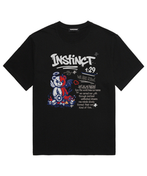 INSTINCT 半袖Tシャツ (VS0225) ブラック