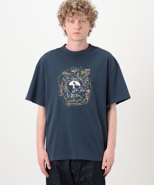 BRAIN DEAD(ブレインデット)の「BRAIN DEAD EARTH DEFENSE プリントTシャツ(Tシャツ/カットソー・メンズ・ブルー系その他2・L/M)」の3枚目の写真