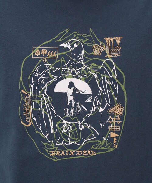 BRAIN DEAD(ブレインデット)の「BRAIN DEAD EARTH DEFENSE プリントTシャツ(Tシャツ/カットソー・メンズ・ブルー系その他2・L/M)」の7枚目の写真