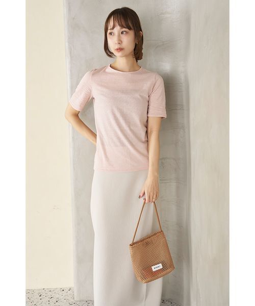 emmi(エミ)の「Iラインニットスカート【セットアップ対応】(スカート・レディース・ネイビー/ブラウン/ライトベージュ・F)」の16枚目の写真