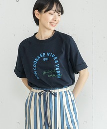 POU DOU DOU | アーチロゴプリントラグランプルオーバー(Tシャツ/カットソー)