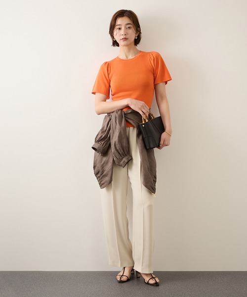 ROPE'(ロペ)の「コンフォートイージーパンツ/UVケア・防シワ・接触冷感・吸水速乾・セットアップ対応・イージーケア(その他パンツ・レディース・ブラウン系その他/ベージュ・36/38)」の22枚目の写真