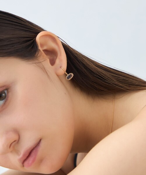 美品　ete ゴールドカラーピアス　両耳用 ete ゴールド ピアス(両耳用) ete｜エテのピアス（両耳用）（ゴールド
