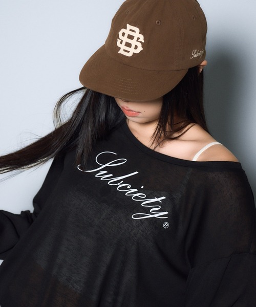 Subciety（サブサエティ）の「Off-shoulder sheer top（Tシャツ/カットソー・レディース・ブラック/ホワイト・FREE）」の8枚目の写真