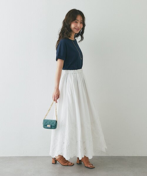 La boutique BonBon(ラブティックボンボン)の「【復刻・今すぐお届け!】ターンバックカットソー(Tシャツ/カットソー・レディース・ネイビー/オフホワイト/ピンク/ブラック・FREE)」の9枚目の写真