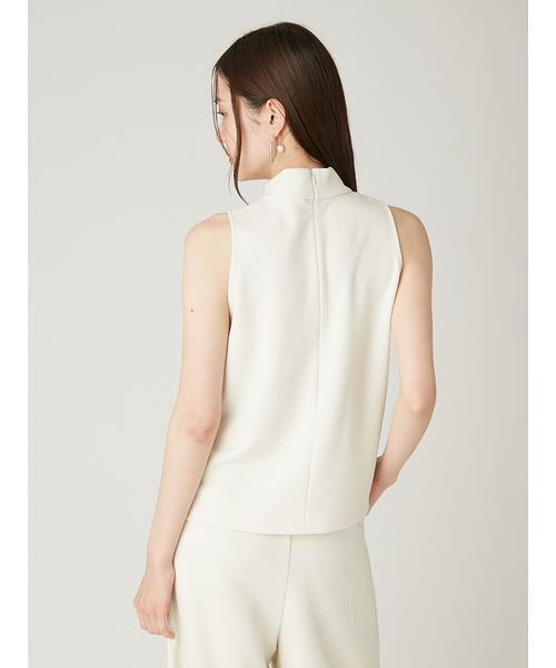 FRAY I.D(フレイアイディー)の「ハイネックカットソートップス/ウォッシャブル(Tシャツ/カットソー・レディース・アイボリー/ブラック/マルチ・F)」の5枚目の写真