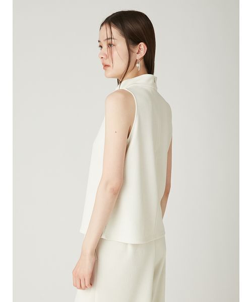 FRAY I.D(フレイアイディー)の「ハイネックカットソートップス/ウォッシャブル(Tシャツ/カットソー・レディース・アイボリー/ブラック/マルチ・F)」の6枚目の写真
