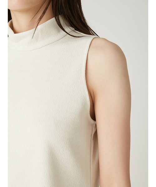 FRAY I.D(フレイアイディー)の「ハイネックカットソートップス/ウォッシャブル(Tシャツ/カットソー・レディース・アイボリー/ブラック/マルチ・F)」の8枚目の写真