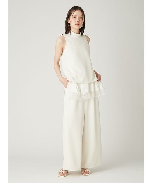 FRAY I.D(フレイアイディー)の「ハイネックカットソートップス/ウォッシャブル(Tシャツ/カットソー・レディース・アイボリー/ブラック/マルチ・F)」の13枚目の写真