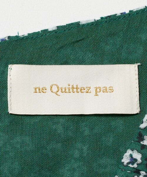 NE QUITTEZ PAS!(ヌキテパ)の「<ne Quittez pas>NE コットンドビー フラワープリント オールインワン <Select by EMMEL REFINES>(つなぎ/オールインワン・レディース・ケリーグリーン・S/M)」の9枚目の写真