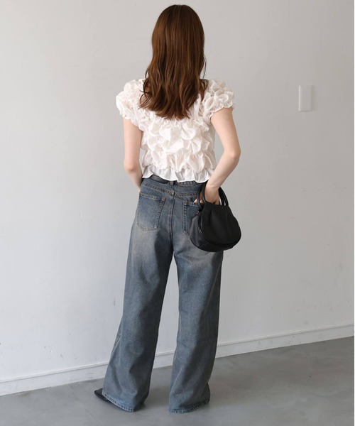 tiptop(ティップトップ)の「ランダムシャーリング2wayブラウス(シャツ/ブラウス・レディース・ホワイト系その他/ブラック/サックスブルー/オフホワイト/ブラック系その他・FREE)」の19枚目の写真
