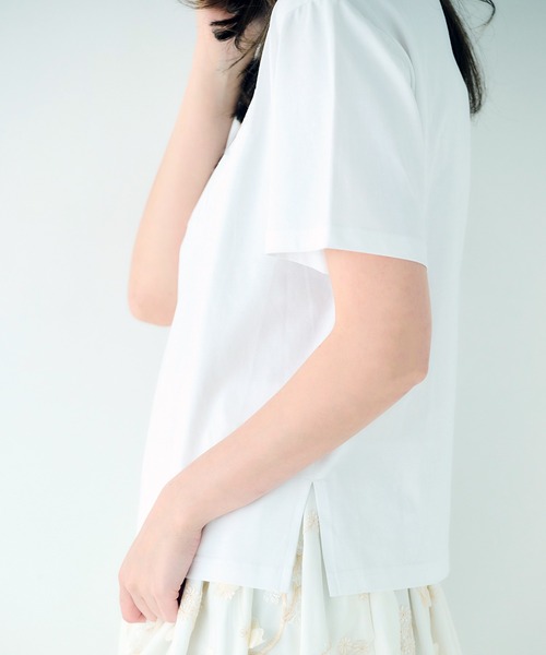 Chesty(チェスティー)の「【ZOZO先行】刺繍Tシャツ(logo)(Tシャツ/カットソー・レディース・ホワイト×ピンク/ネイビー×ホワイト/ホワイト×ブルー・FREE)」の17枚目の写真
