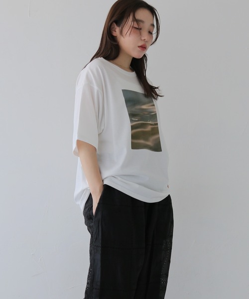 cheriella（シェリエラ）の「【cheriella】アソートニュアンスプリントTシャツ  ASSORT NUANCE PRINT T-SHIRT（Tシャツ/カットソー・レディース・ホワイト/ホワイト系その他・FREE）」の9枚目の写真