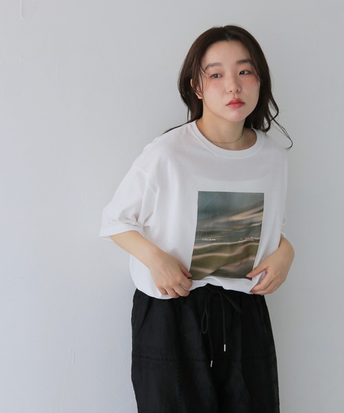 cheriella（シェリエラ）の「【cheriella】アソートニュアンスプリントTシャツ  ASSORT NUANCE PRINT T-SHIRT（Tシャツ/カットソー・レディース・ホワイト/ホワイト系その他・FREE）」の13枚目の写真
