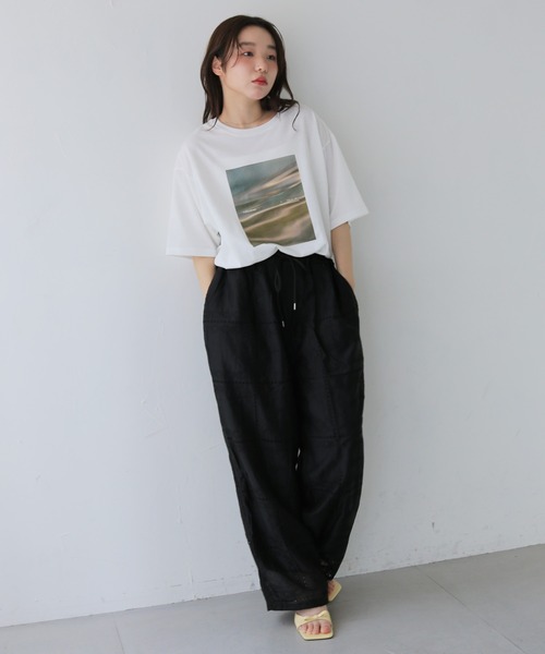 cheriella（シェリエラ）の「【cheriella】アソートニュアンスプリントTシャツ  ASSORT NUANCE PRINT T-SHIRT（Tシャツ/カットソー・レディース・ホワイト/ホワイト系その他・FREE）」の14枚目の写真