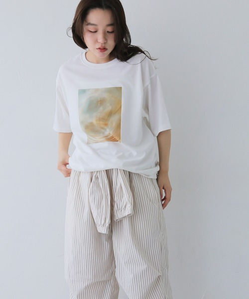 cheriella（シェリエラ）の「【cheriella】アソートニュアンスプリントTシャツ  ASSORT NUANCE PRINT T-SHIRT（Tシャツ/カットソー・レディース・ホワイト/ホワイト系その他・FREE）」の21枚目の写真