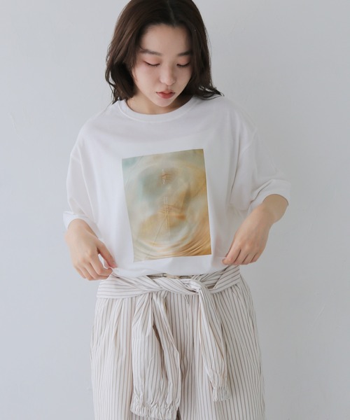 cheriella（シェリエラ）の「【cheriella】アソートニュアンスプリントTシャツ  ASSORT NUANCE PRINT T-SHIRT（Tシャツ/カットソー・レディース・ホワイト/ホワイト系その他・FREE）」の22枚目の写真