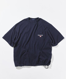 NAUTICA/ノーティカ リラックスフィット フラッグロゴ ヘムコード ポケットTシャツ