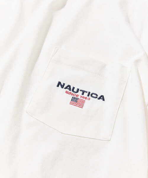 NAUTICA(ノーティカ)の「NAUTICA/ノーティカ リラックスフィット フラッグロゴ ヘムコード ポケットTシャツ(Tシャツ/カットソー・メンズ・ライトグレー/ブラック/ホワイト/ネイビー・X-LARGE/LARGE/SMALL/MEDIUM)」の13枚目の写真
