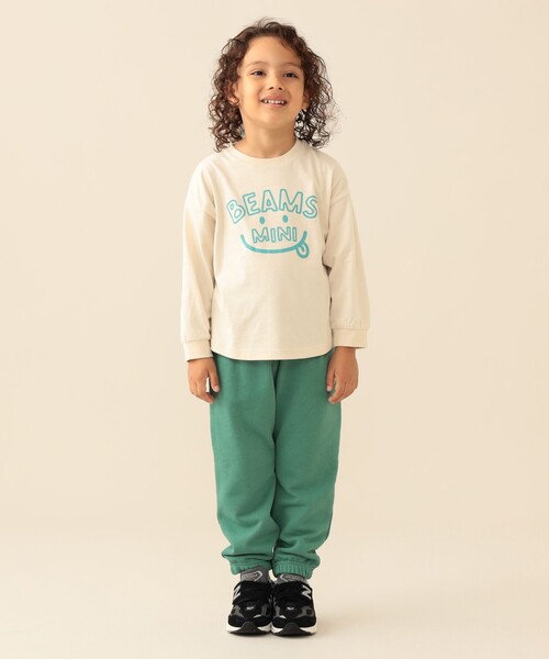 BEAMS mini(ビームスミニ)の「スマイル ビッグ ロングスリーブ Tシャツ 2026FW(90~140cm)通園 通学 カジュアル プチプラ キッズ(Tシャツ/カットソー・キッズ・ピンク/イエロー/ネイビー/ホワイト系その他5・100/90/140/130/120/110)」の6枚目の写真