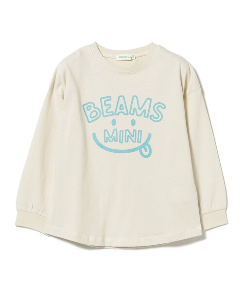 BEAMS mini(ビームスミニ)の「スマイル ビッグ ロングスリーブ Tシャツ 2026FW(90~140cm)通園 通学 カジュアル プチプラ キッズ(Tシャツ/カットソー・キッズ・ピンク/イエロー/ネイビー/ホワイト系その他5・100/90/140/130/120/110)」の11枚目の写真
