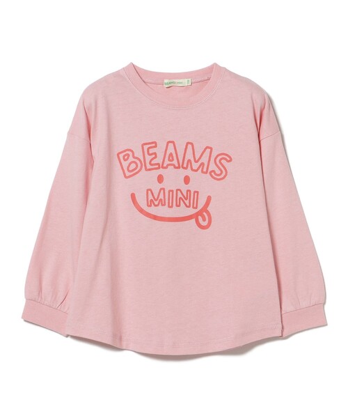 BEAMS mini(ビームスミニ)の「スマイル ビッグ ロングスリーブ Tシャツ 2026FW(90~140cm)通園 通学 カジュアル プチプラ キッズ(Tシャツ/カットソー・キッズ・ピンク/イエロー/ネイビー/ホワイト系その他5・100/90/140/130/120/110)」の17枚目の写真