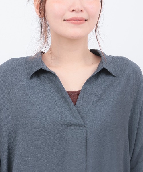 チチカカ(チチカカ)の「裾レーススキッパーブラウス(シャツ/ブラウス・レディース・ホワイト/ブラウン/ブラック・FREE)」の12枚目の写真