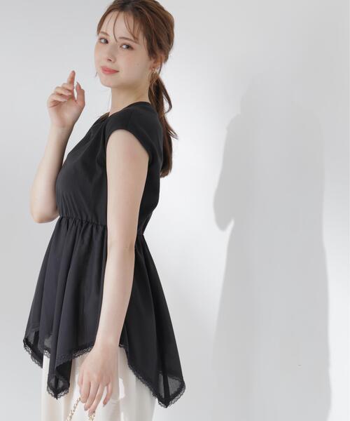 PROPORTION BODY DRESSING(プロポーションボディドレッシング)の「<E>ハンカチーフカットトップス / 1216267703(Tシャツ/カットソー・レディース・ブラック/ホワイト・FREE)」の20枚目の写真