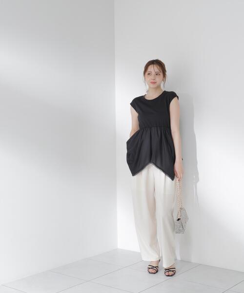 PROPORTION BODY DRESSING(プロポーションボディドレッシング)の「<E>ハンカチーフカットトップス / 1216267703(Tシャツ/カットソー・レディース・ブラック/ホワイト・FREE)」の21枚目の写真