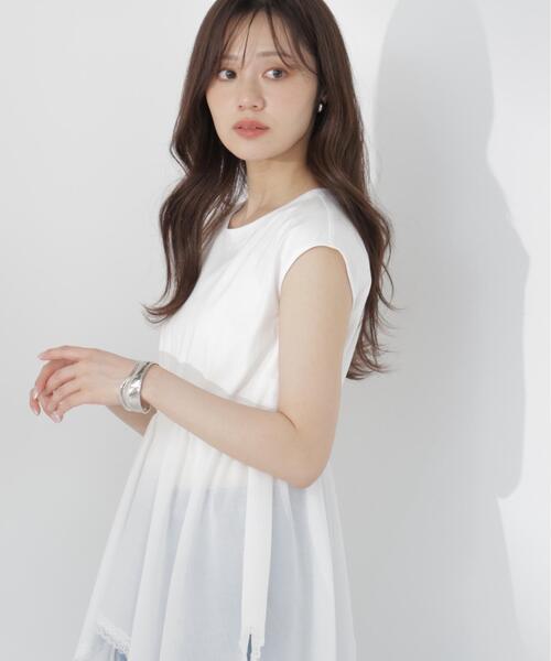 PROPORTION BODY DRESSING(プロポーションボディドレッシング)の「<E>ハンカチーフカットトップス / 1216267703(Tシャツ/カットソー・レディース・ブラック/ホワイト・FREE)」の13枚目の写真