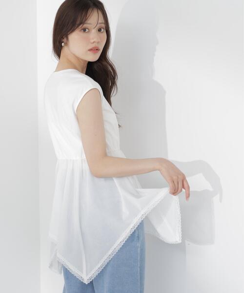 PROPORTION BODY DRESSING(プロポーションボディドレッシング)の「<E>ハンカチーフカットトップス / 1216267703(Tシャツ/カットソー・レディース・ブラック/ホワイト・FREE)」の15枚目の写真